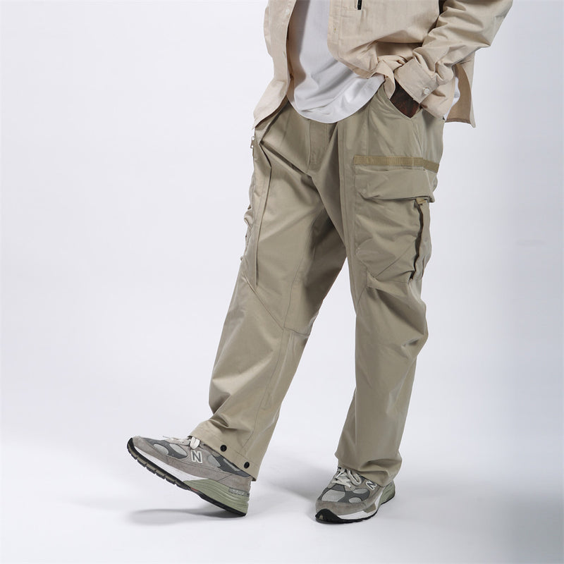Men Sweatpants Multi-Pocket Cargo Pants Casual Harem Trousers