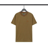 CHH Chrome Heart T Shirts Poison Home Stripe Jacquard Embroidery Short Sleeve Couple T-Shirt