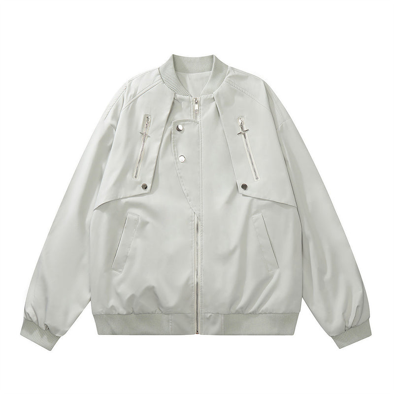 Men Jacket Coat Men's Jacket Ruan Shuai High Street Zipper Baseball Uniform