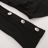 Women Jacket Metal Buckle Long Sleeve Thin Slim Fit Zipper Cardigan Outerwear