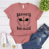 Fourth Wing Basgiath War College T-shirt Retro Dragon
