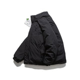 Unisex Winter Cotton Coat Zipper Multi-Pocket Stand-up Collar down Jacket Vintage Velvet down Jacket