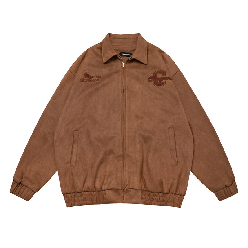 Men Jacket Coat Men's Winter Loose Ins Lapel Long Sleeve Jacket
