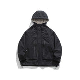 Unisex Shirts Autumn Waterproof Hooded Jacket
