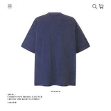 American vintage street T-shirt pure cotton retro men's and women's summer loose