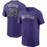 MLB T-Shirts MLB Rocky Mountains T-Shirts Sports Baseball Jerseys Short Sleeves