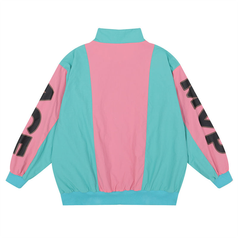 Men Jacket Coat Ins Multicolor Jacket Coat Men's Clothing Loose Letters