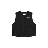 Unisex Winter Cotton Coat Stand Collar Coat Vest Vintage Corduroy Two-Piece Set