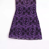 Women Dresses Summer Vintage Flocking Mesh Camisole Dress (Xds0414)