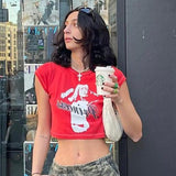Women T-shirt Summer round Neck Pullover Short Sleeve Printed Casual Top T-shirt