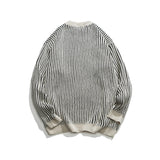 Unisex Sweater Winter Vintage Stripe Knitwear