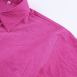 Women Dress Spring Short-Sleeved Shirt Dress Hollow Slim Pencil Dress