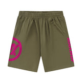 Men Shorts Vintage Letter Print Sports Shorts