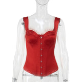 Women Tops Spring Spaghetti-Strap Camisole Top