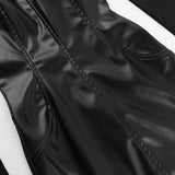 Women Dresses Pu Mesh Leather Skirt Autumn and Winter Short Skirt Xs23255ll (Csm202403)