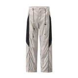 Men Sweatpants Mesh Liner Sports Pants Men's Pleated Elastic Waist Casual Straight Trousers