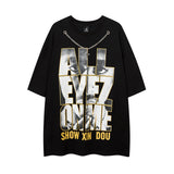 Men T Shirt Hip Hop Short Sleeve T-shirt Men and Women Oversize