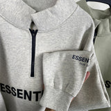 Fog Essentials Sweatshirt Half Cardigan Sweater