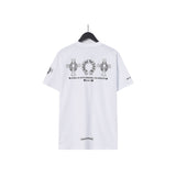 CHH Chrome Heart T Shirts Chrome Hearts Cross Sanskrit Print Short Sleeve Crew Neck T-Shirt