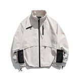 Unisex Jacket Autumn Stand Collar Baggy Coat