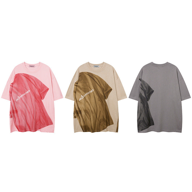 Men T Shirt Graffiti Oversize Short Sleeve T-shirt