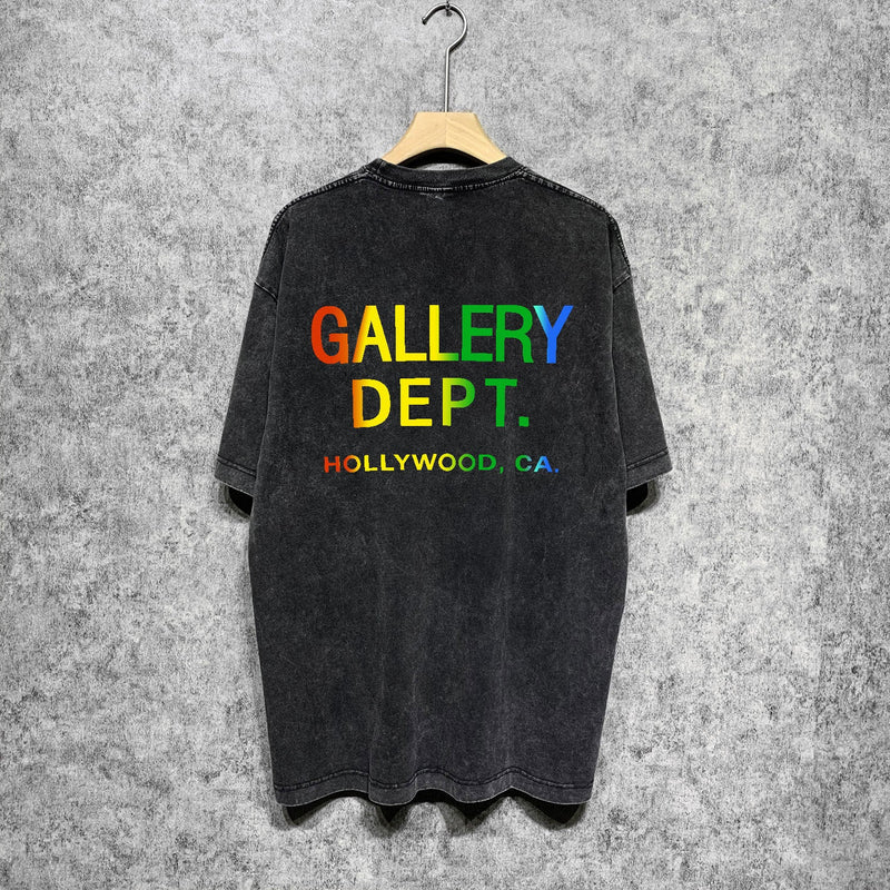 Gallery Dept T Shirts Tee Shirt Washed and Worn Short Sleeve T-shirt Blouse