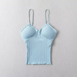 Women Tops Summer Lace Top Backless Short Sling