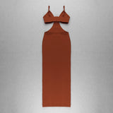 Women Dresses Bandage Dress Sling Waist-Baring Dress Evening Party (Ont0408)