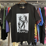 Purple Brand T Shirts Summer Sketch Printed Men's and Women's Loose Casual Short-Sleeved T-shirt