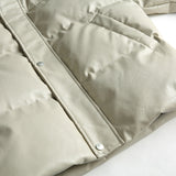 Unisex Winter Cotton Coat PU Leather Coat Stand Collar Leather Cotton-Padded Jacket