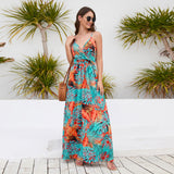 Women Date Dress Summer Bohemian Strap Dress