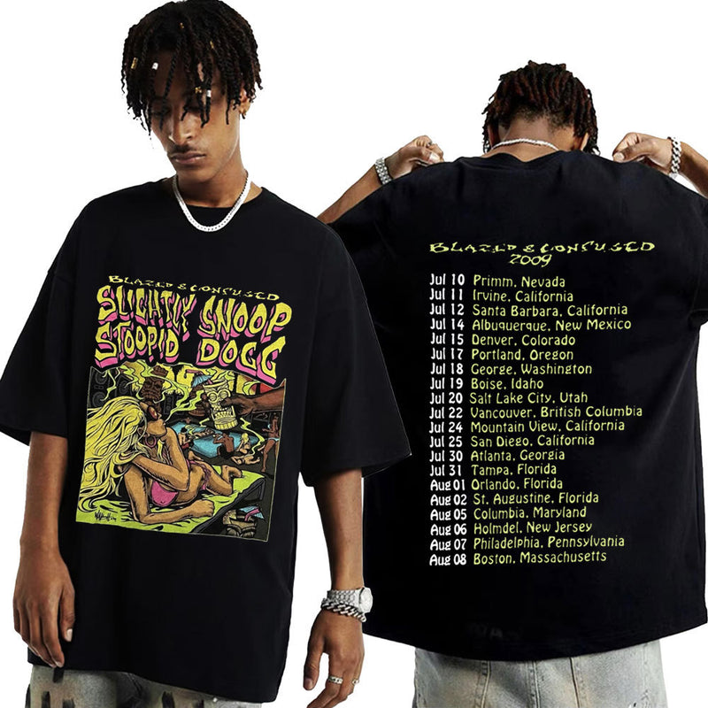 Snoop Dogg Slightly Stoopid Tour 2009's T-shirt Blazed