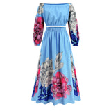 Women Date Dress Autumn Winter Retro Backless Long Sleeves Short Top A- line Long Skirt Suit