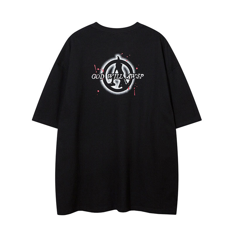 Men T Shirt Loose Couple Short Sleeve T-shirt