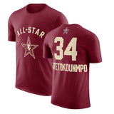 NBA T-Shirts NBA All-Star Basketball Short Sleeve Outdoor Leisure Sports T-Shirt
