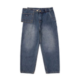 Men Jeans Amekaji Cargo Jeans Vintage Denim Pants Men