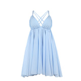 Women Dresses Summer Hip Skirt Sexy Backless Holiday Dress