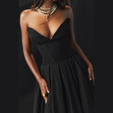 Women Dresses Autumn Tube Top Dress