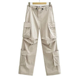 Women Sweatpants Retro Loose Straight Casual Trousers