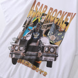 Men Vintage T-Shirt Character Printed Short Sleeve T-shirt