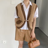 Women Cardigan Sweater Retro Baggy Coat 2t3216