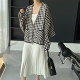 Women Knitted Skirt Autumn and Winter Knitting Skirt Pleated Skirt Loose