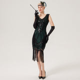 Flappers 1920S Dress Vintage Sequin Tassel Dress