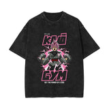 Washed and old retro short-sleeved T-shirt anime dragon ball
