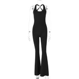 Women Jumpsuit Spring and Summer Sexy Backless Slim Fit Shoulder Strap Jumpsuit