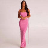 Women Dresses Sexy Backless Slim Fit Sling Dress