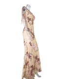 Women Evening Gown Sexy Retro Backless Sequins Dress