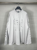 Men T-shirts Paris LOGO Long Sleeve T-Shirt Loose Casual Bottom Shirt