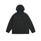 Unisex Jacket Retro Nylon Hooded Jacket Men's and Women's Mechanical Style Jacket Coat