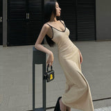Women Dresses Summer Sexy V-neck Backless Sling Dress
